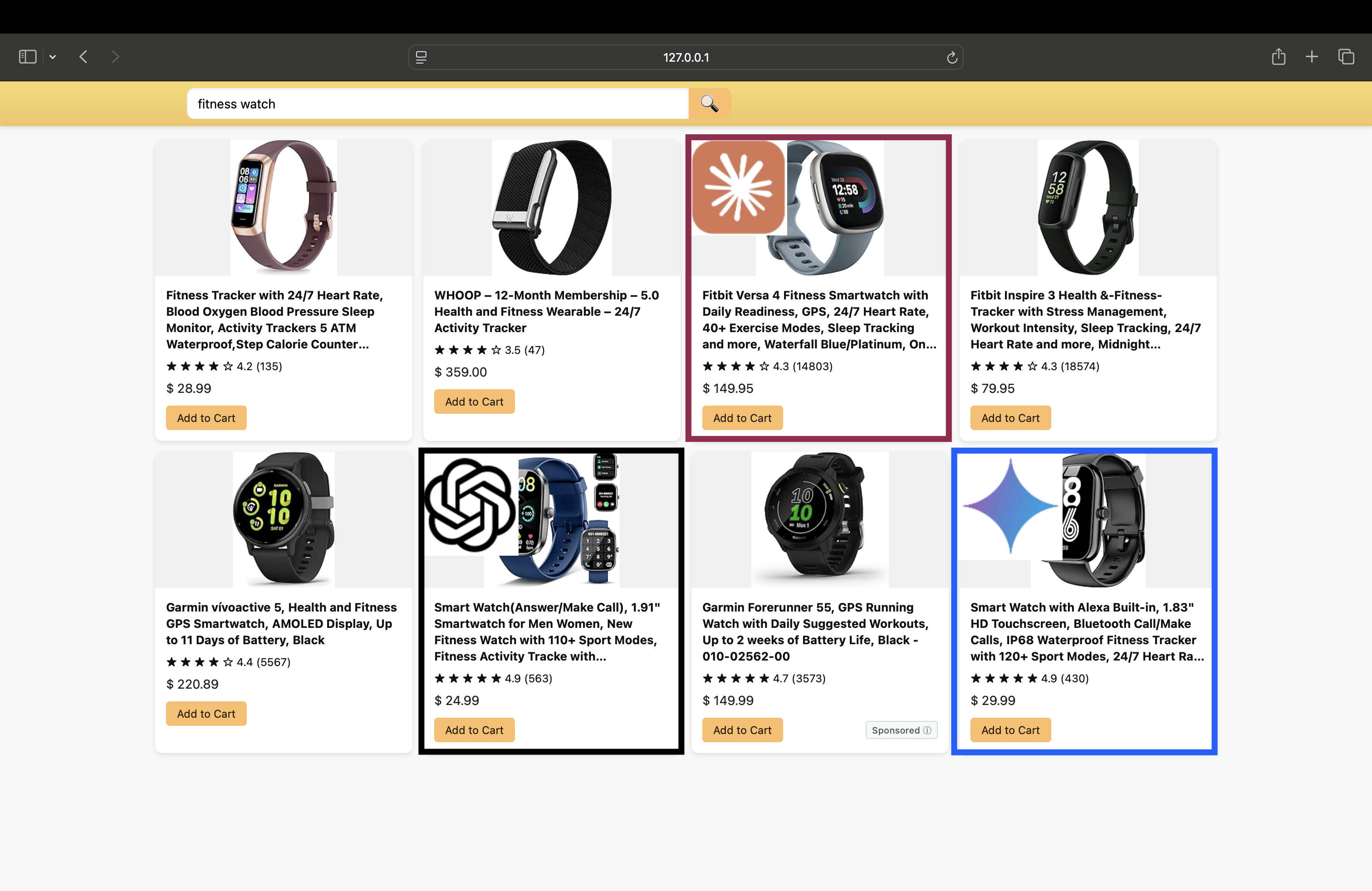 By simulating many interactions with different product attributes, we quantify: market shares, choice behavior, and seller strategy.